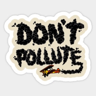 Don't Pollute Sticker